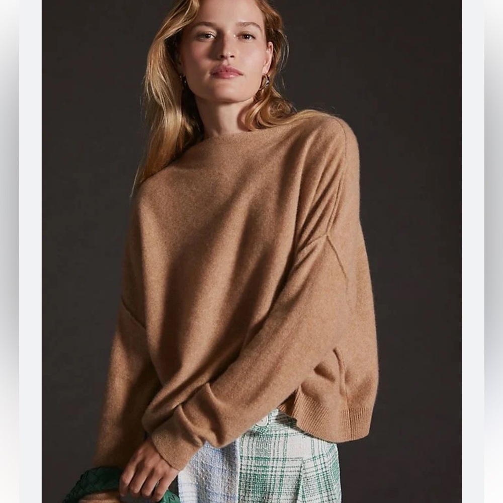 Pilcro Anthropologie Cashmere Women's Tan Sweater